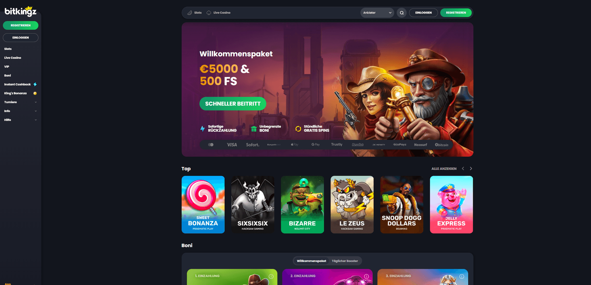 Bitkingz neues Online Casino