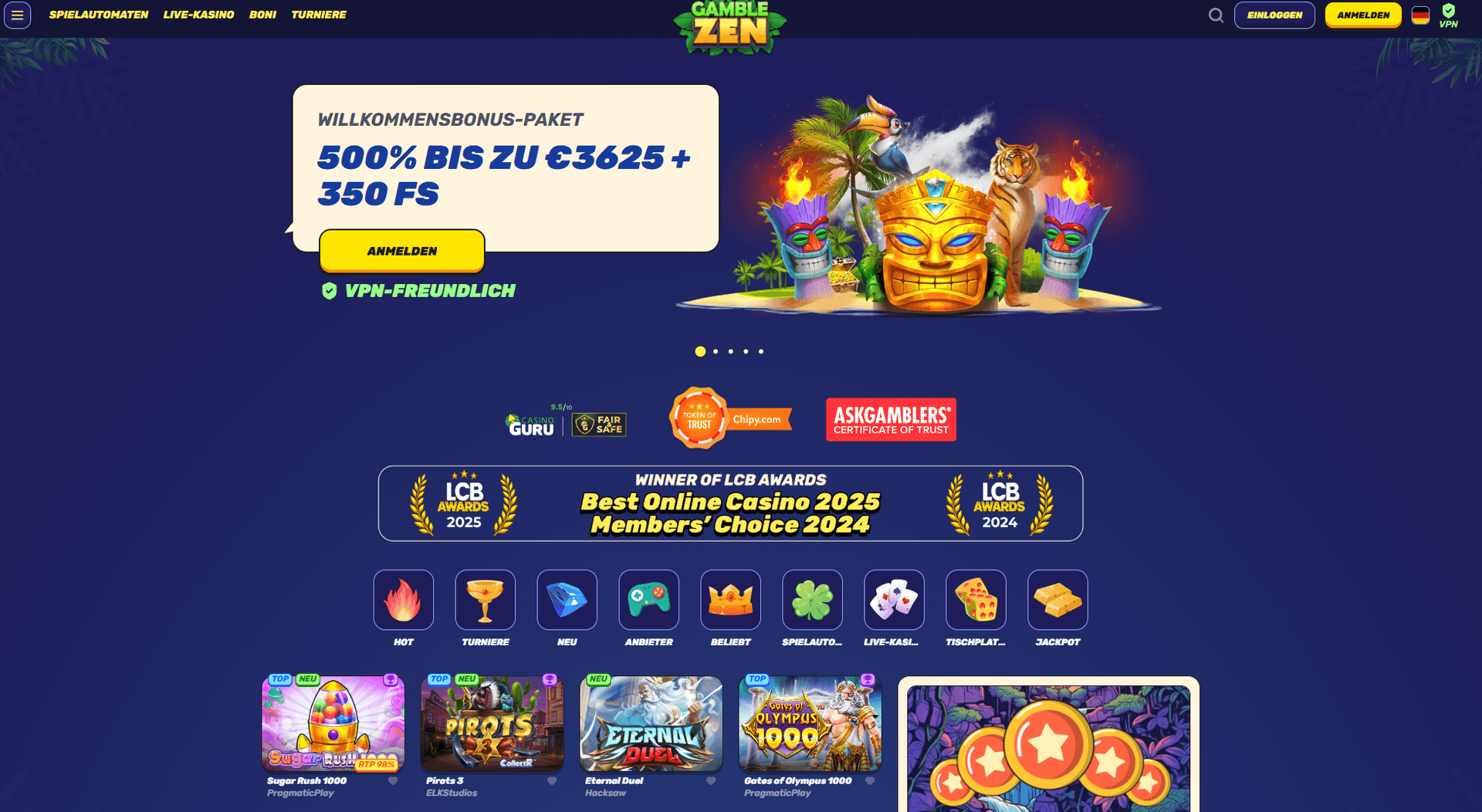 Gamblezen neues Online Casino